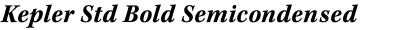 Kepler Std Bold Semicondensed Italic Caption